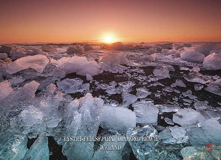 Poster Eystri-Fellsfjara Diamond Beach Iceland