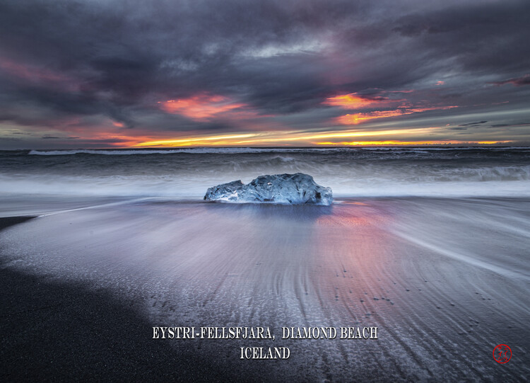 Poster Eystri-Fellsfjara Diamond Beach Iceland