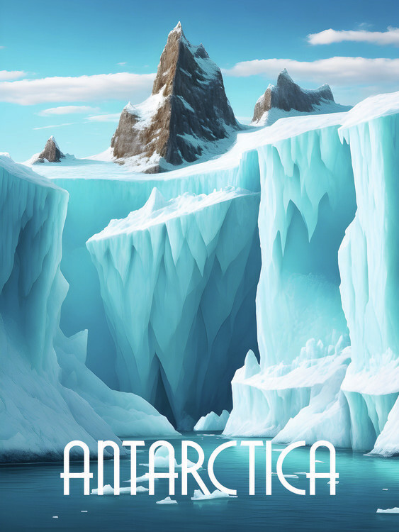 Poster Antarctica Travel Poster