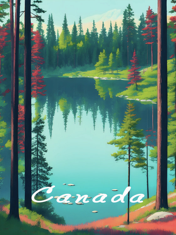 Plakát Canada Travel Poster