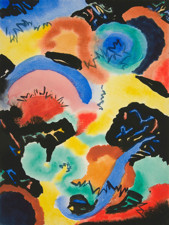 Levně Plakát, Obraz - Abstract Composition, Fritz Stuckenberg, 30 × 40 cm