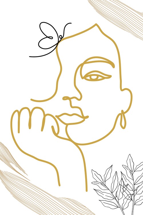 Poster moudrost a krása ruku v ruce