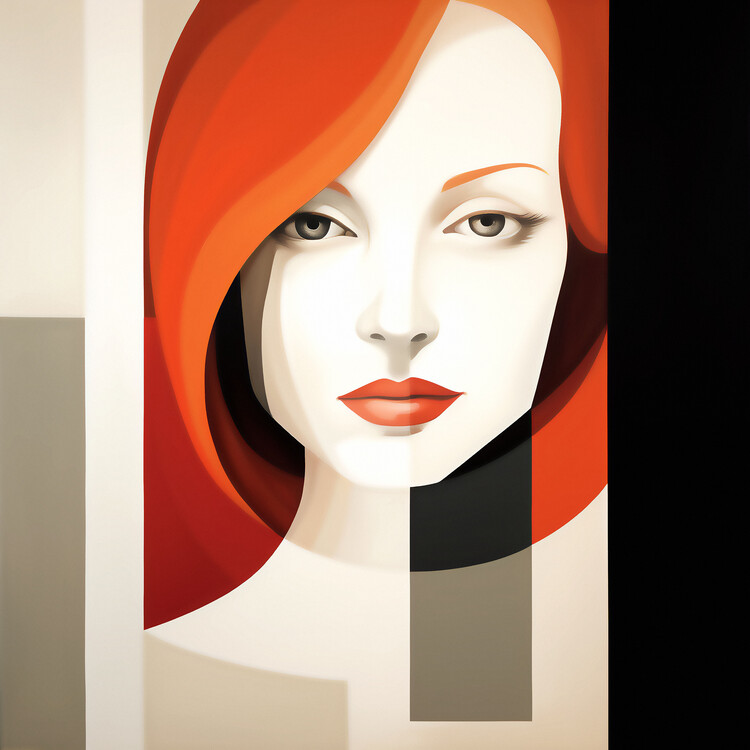 Poster Abstract Minimalist Contemporary Female Portrait, art prints
