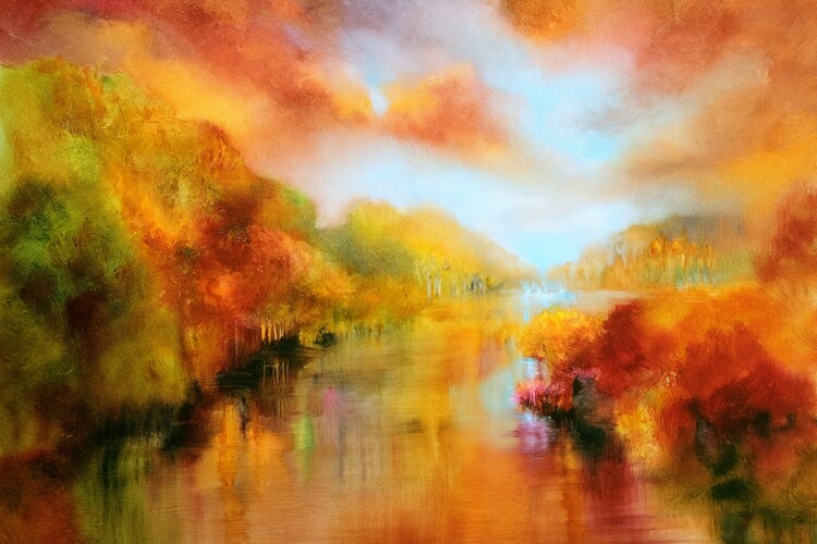 Poster October - golden light