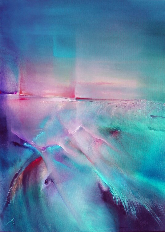 Plakát northern light - abstract painting