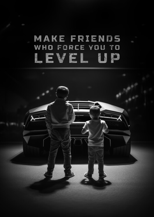 Plakat Elevate Your Circle - Kids and Lamborghini