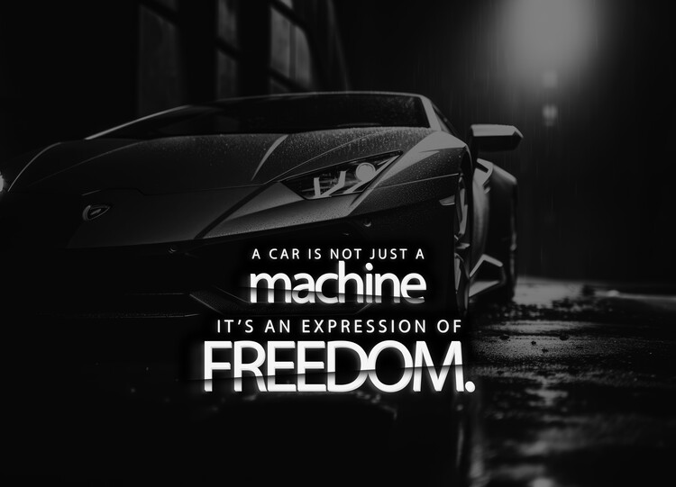 Plakat Experience Unbridled Freedom - Lamborghini