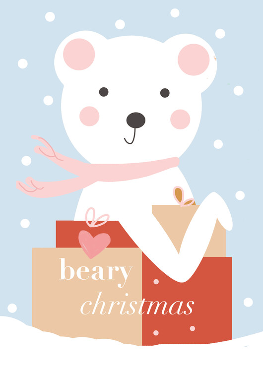 Plakát Beary Christmas
