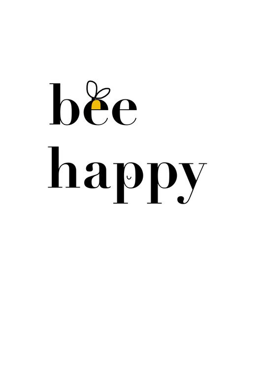 Canvas Print Bee Happy