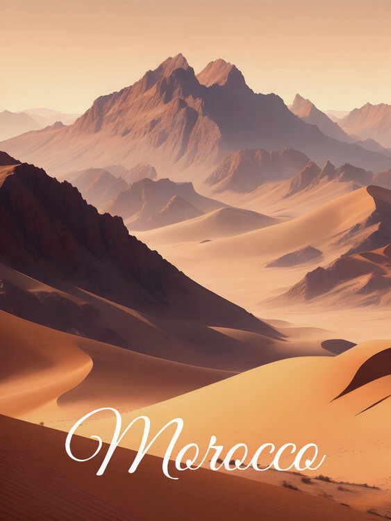 Plakát Morocco Travel Poster