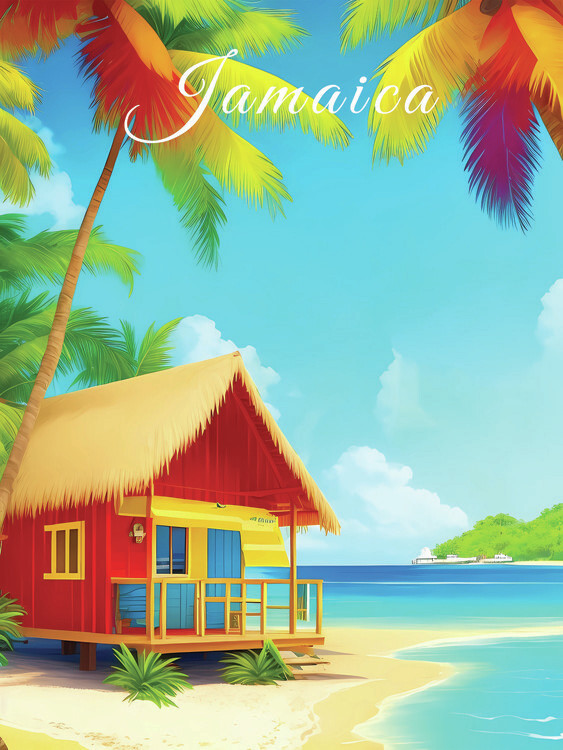 Plakát Jamaica Travel Poster