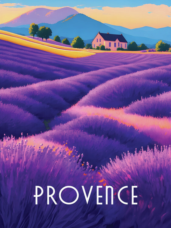 Poster Provence France Travel Poster