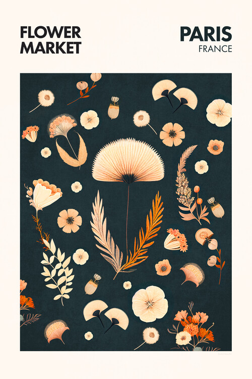 Плакат Emel Tunaboylu - Flower Market Paris