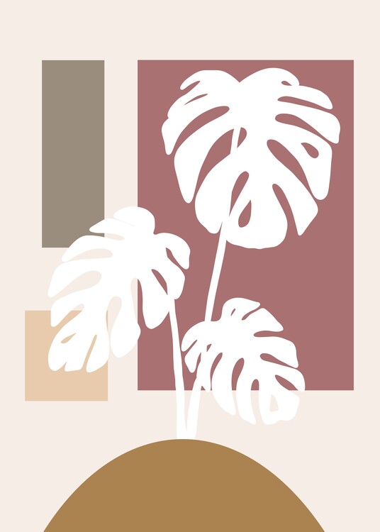 Poster Monstera Poster Modern Art by Anton Repetto