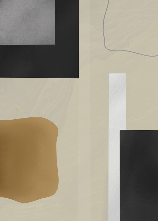 Плакат New Art Shapes and Blocks Abstract Painting by Anton Repetto