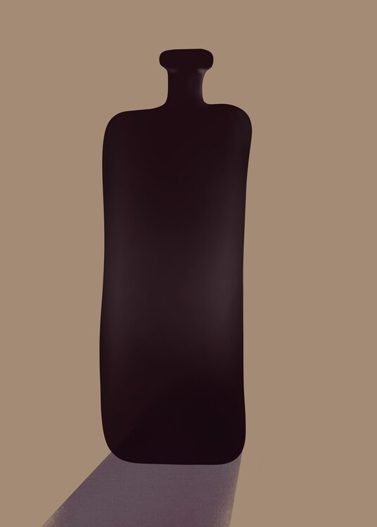 Плакат Wine Bottle Poster Wall Art by Anton Repetto