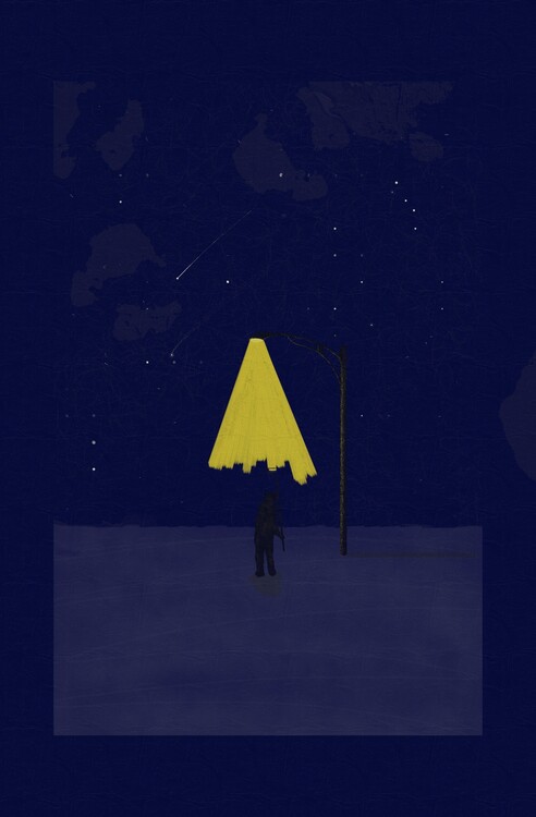 Poster the night sky