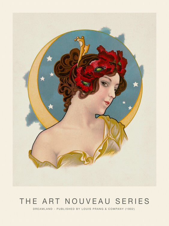 Obraz na plátně Dreamland (Celestial Beauty / Moon & Stars) - Alphonse Mucha