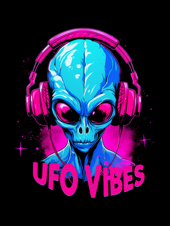 Poster UFO Vibes / Alien