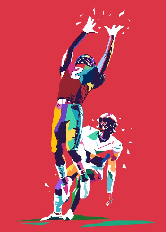 Плакат American Football Pop Art