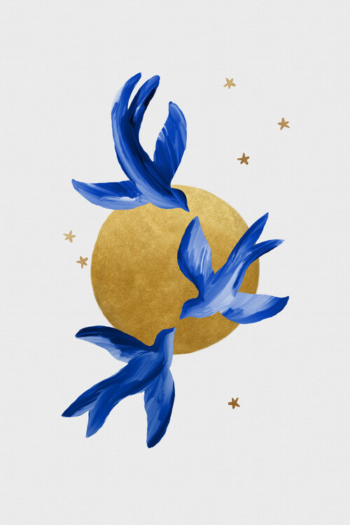 Poster Blue Birds