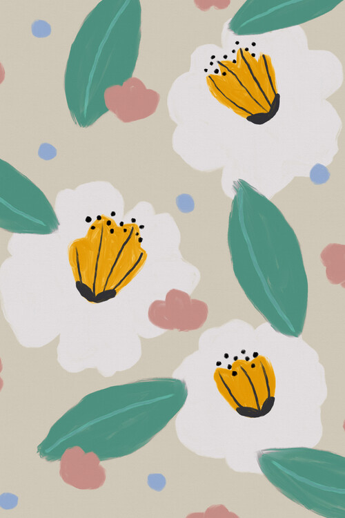 Plakát Pastel Florals