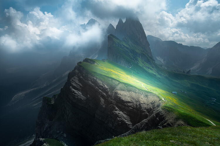 Canvas Print The back of a knife