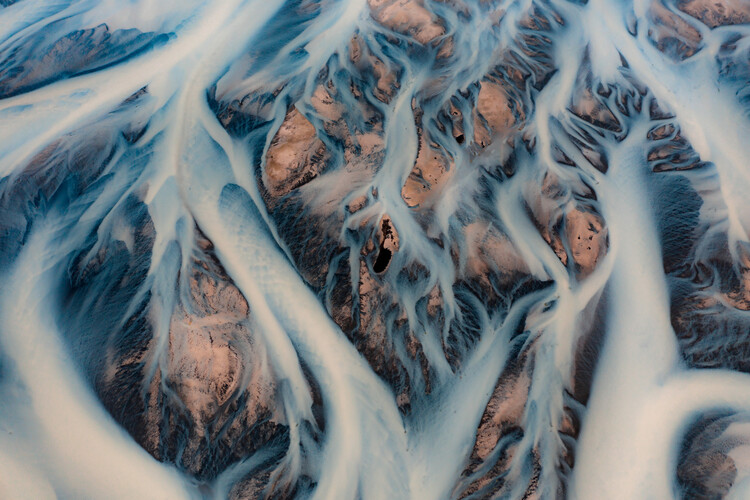 Levně Plakát, Obraz - The glacier rivers of Iceland, Valentinos Loucaides, 40 × 26.7 cm