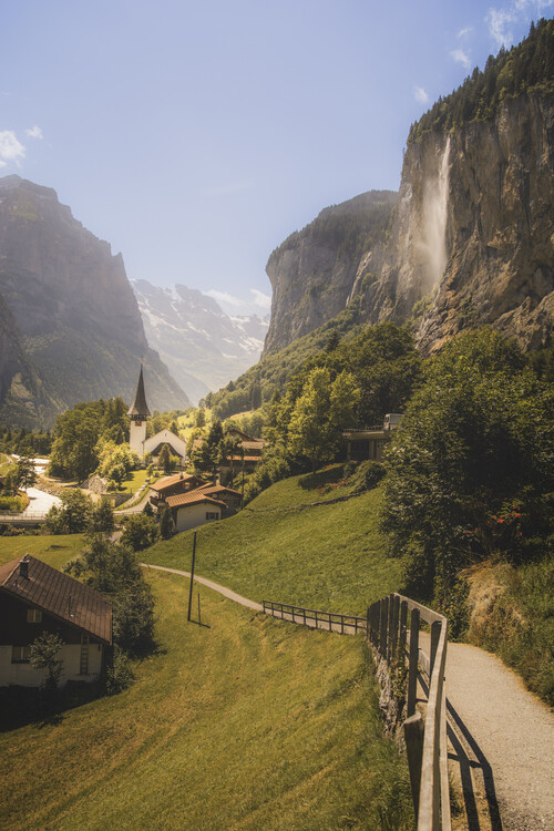 Плакат Lauterbrunnen Waterfall