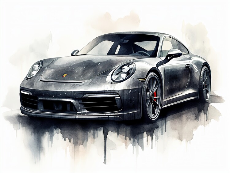 Canvas Print 911 Carrera Sportcar Car