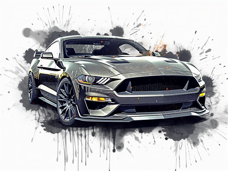 Poster Mustang GT Car