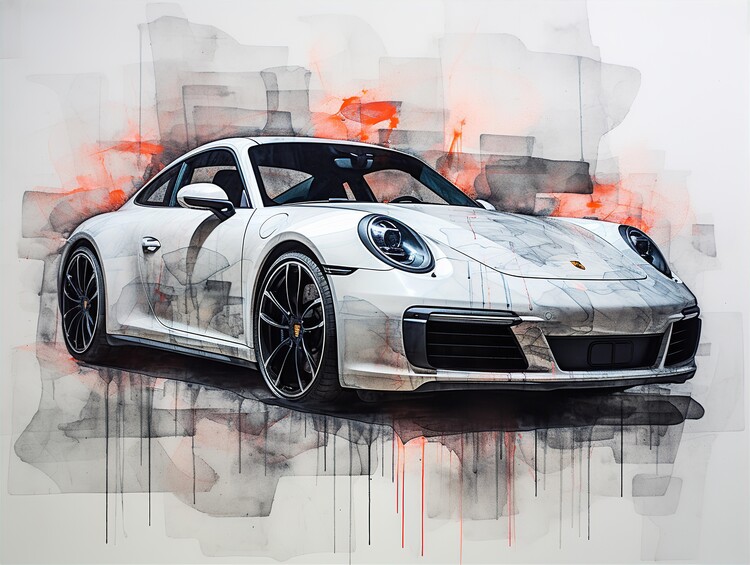 Canvas Print 911 Carrera Car
