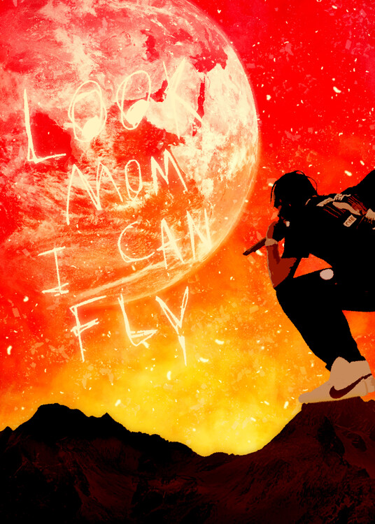 Poster rap concert in space