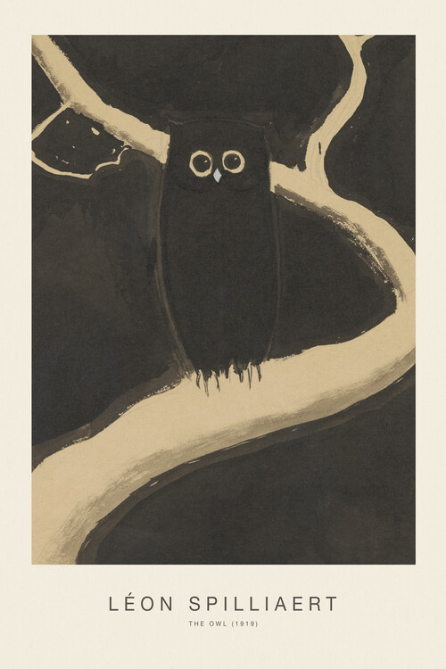 Poster The Owl (Gothic / Moody / Horror) - Léon Spilliaert