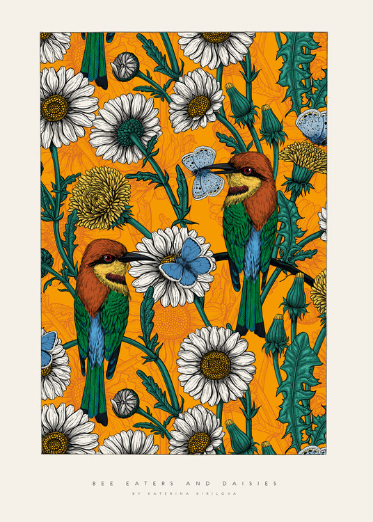 T-shirt Katerina Kirilova - Bee Eaters and Daisies