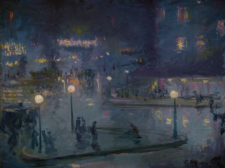 Плакат Place de Rome at Night (Cityscape) - Theodore Earl Butler