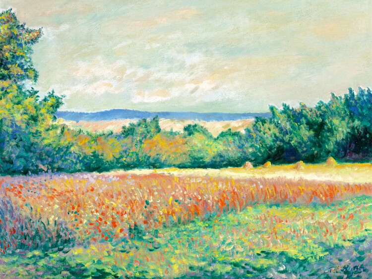 Плакат Les Déserts, Giverny (Landscape) - Theodore Earl Butler
