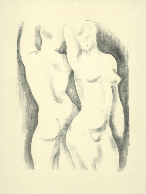 Плакат Two Acts (Tasteful Nude Sketch / Naked) - Mikulas Galanda
