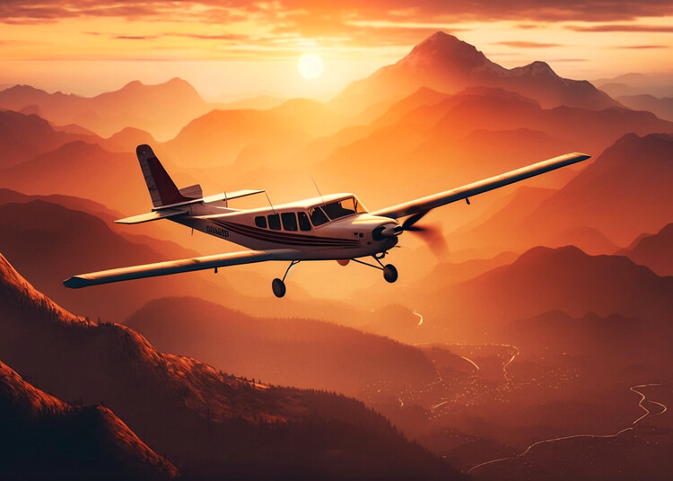 Poster Retro airplane