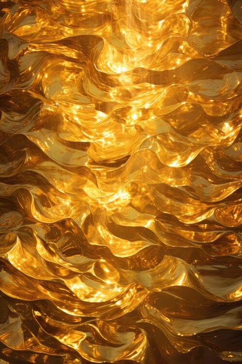 Poster Mesmerizing gold ripples