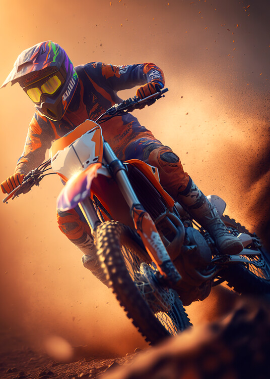 Póster Motocross sport