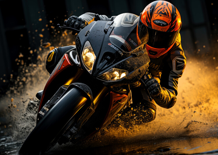 Canvas Print Motobike sport