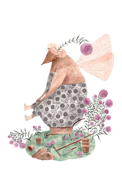 Plakát Claudia Voglhuber - Fairy Bear