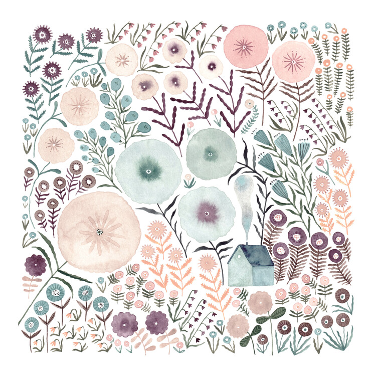 Poster Claudia Voglhuber - Flower Field 04