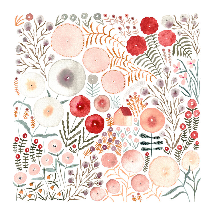 Plakat Claudia Voglhuber - Flower Field 03