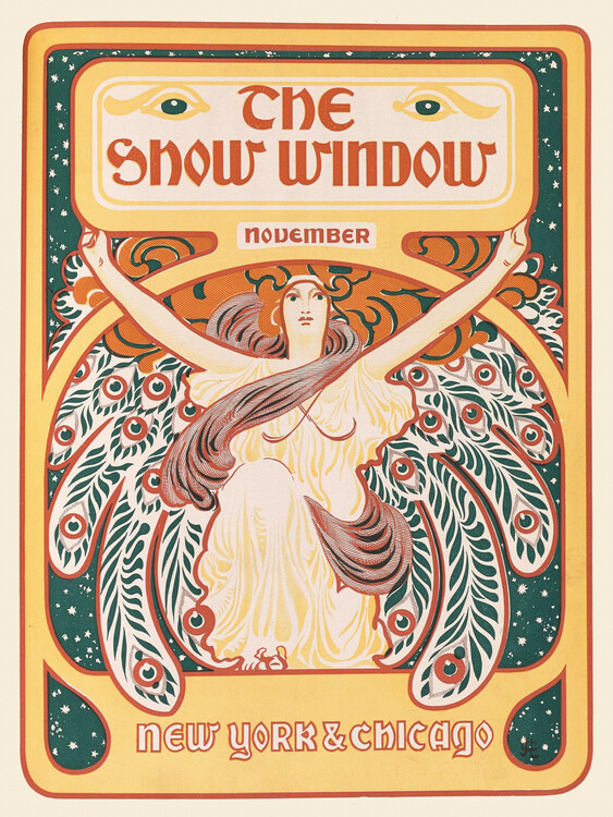 Poster The Show Window, November 1897 (Vintage Art Nouveau Poster)
