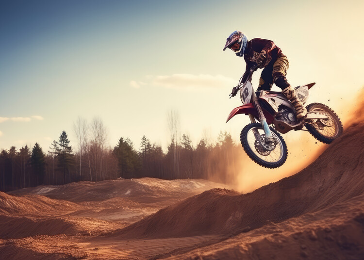 Poster Motocross biker