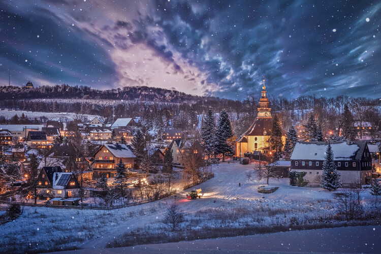 Poster X-mas Seiffen germany