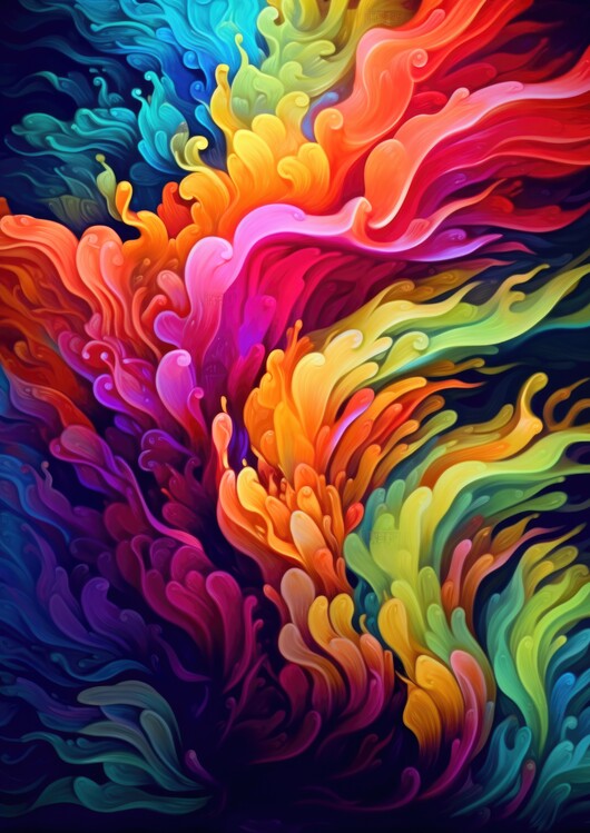 Canvastavla Colorful