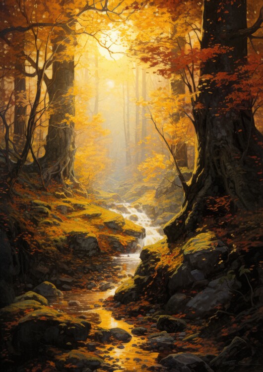 Poster Fall Season Landscape